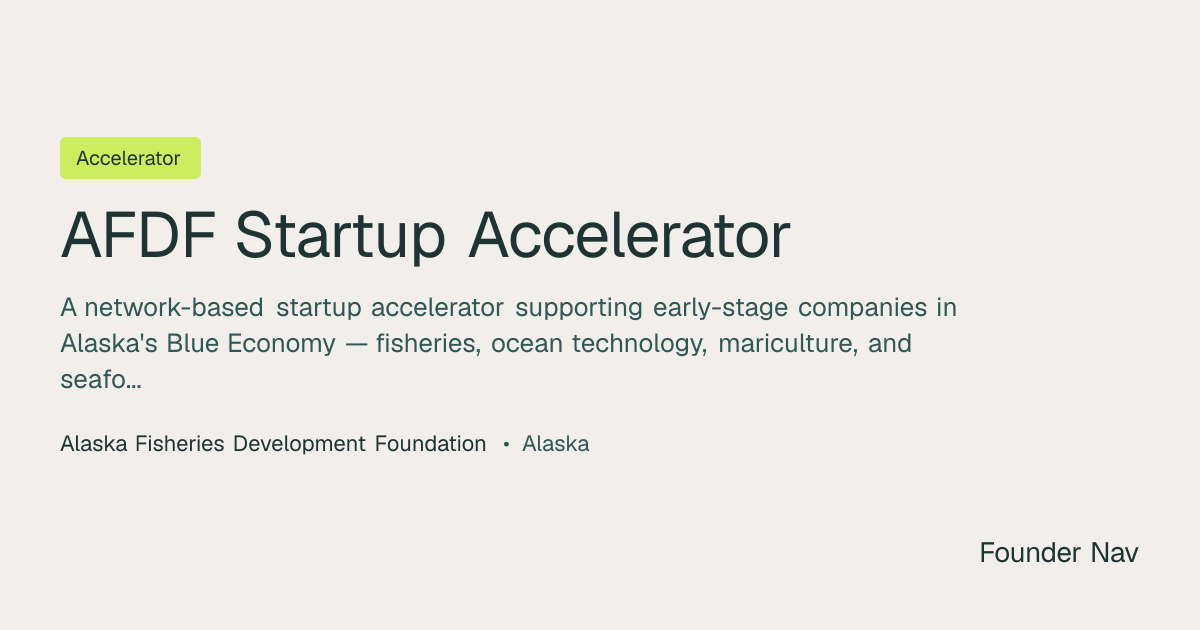 AFDF Startup Accelerator | Founder Nav